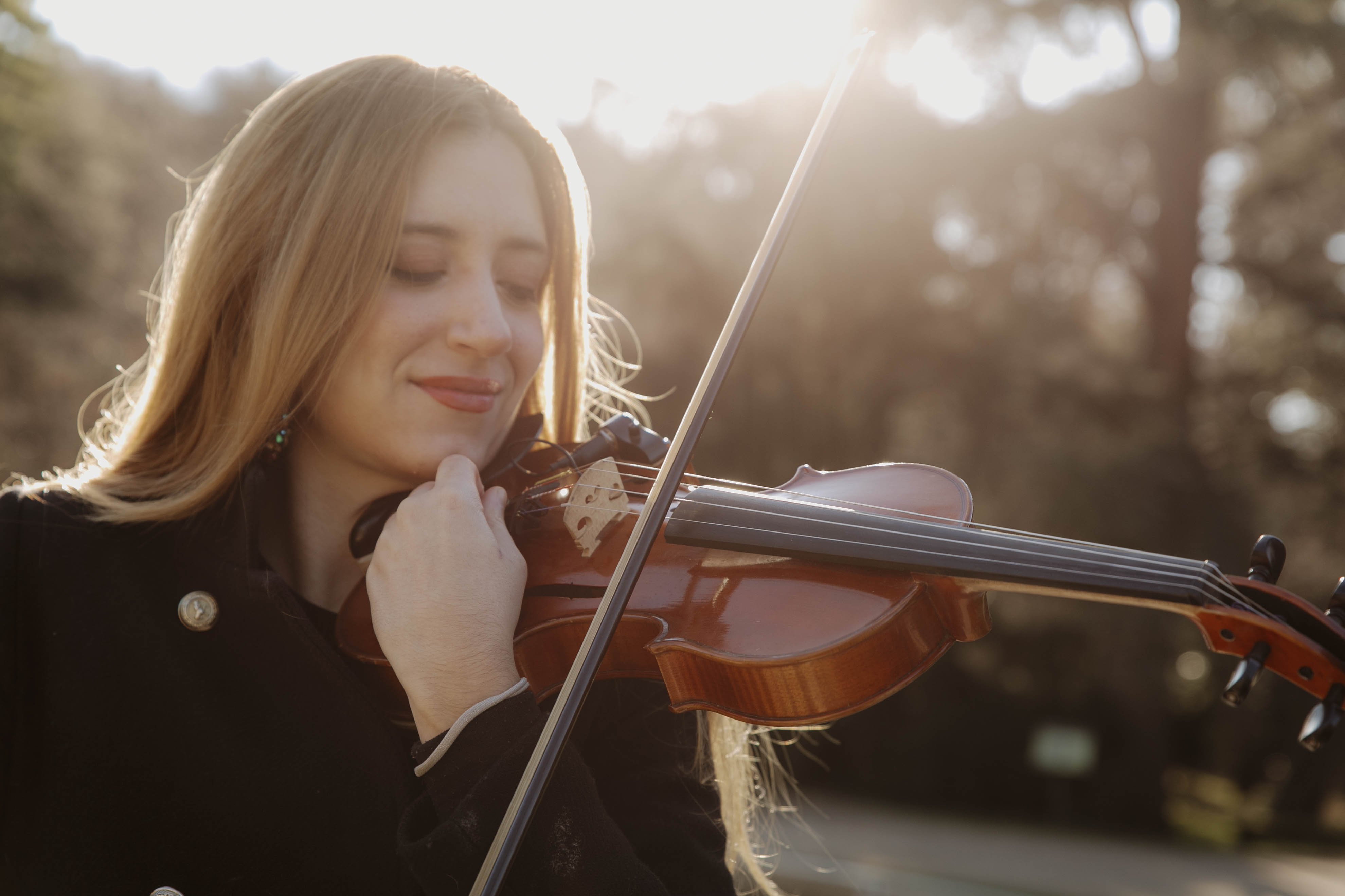 sesion de fotos individual en madrid de estefania mayo, violonista profesional