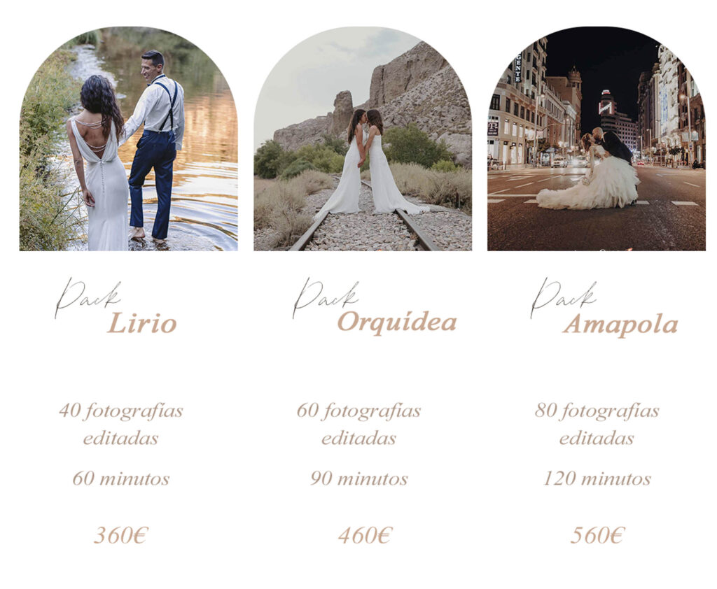 paquetes de fotografia de posbtoda en madrid