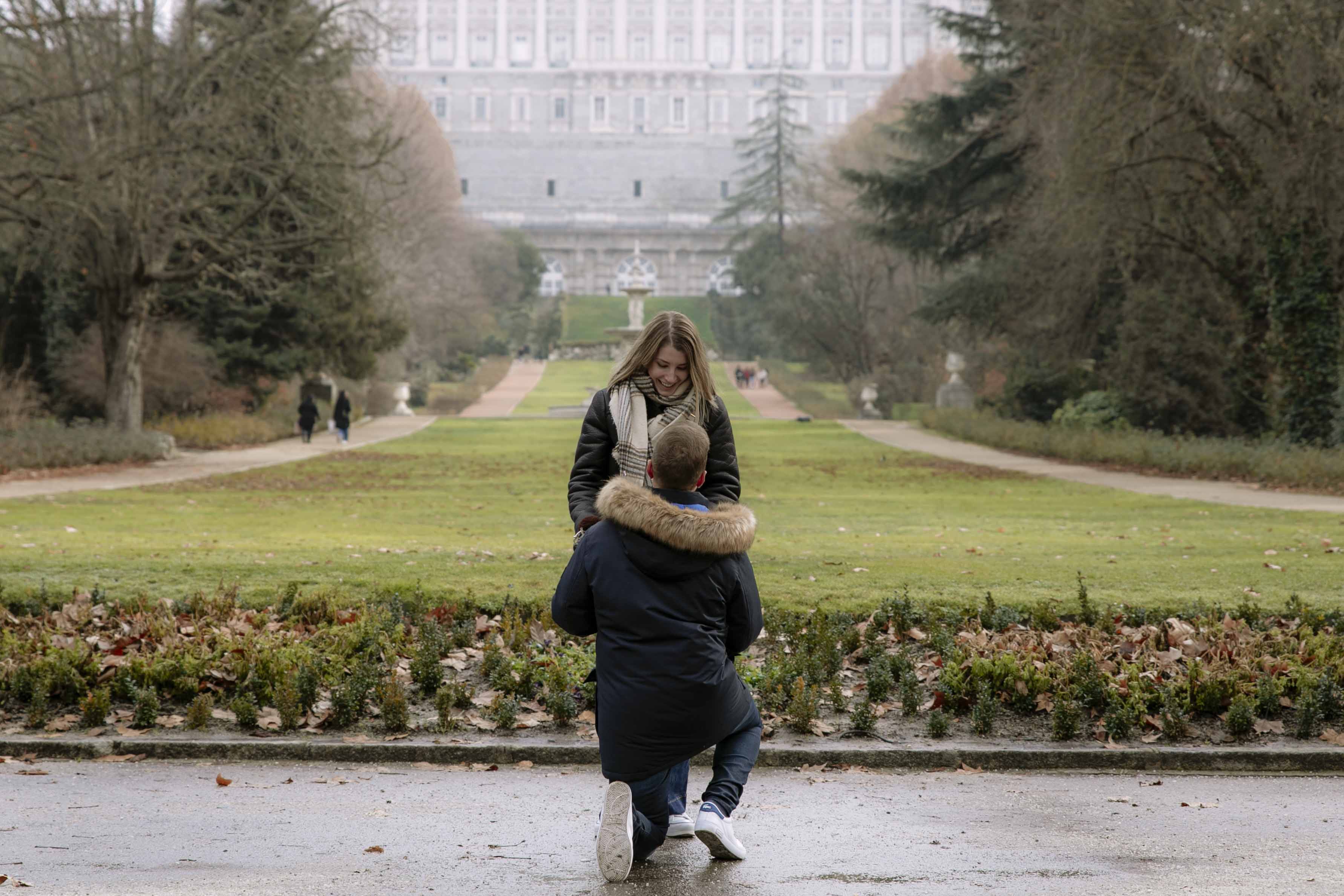 pedida de mano sorpresa con fotografo en madrid