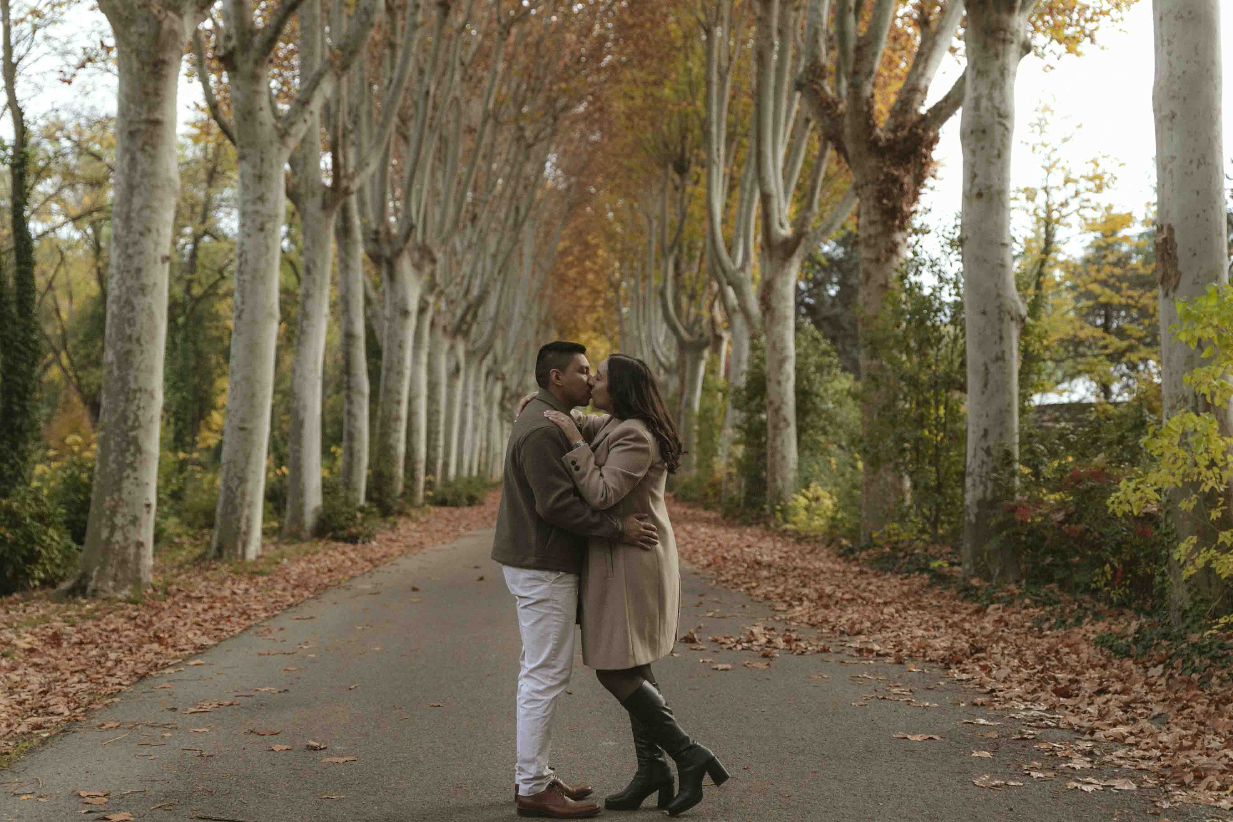 sesion fotos preboda jardines campo del moro madrid